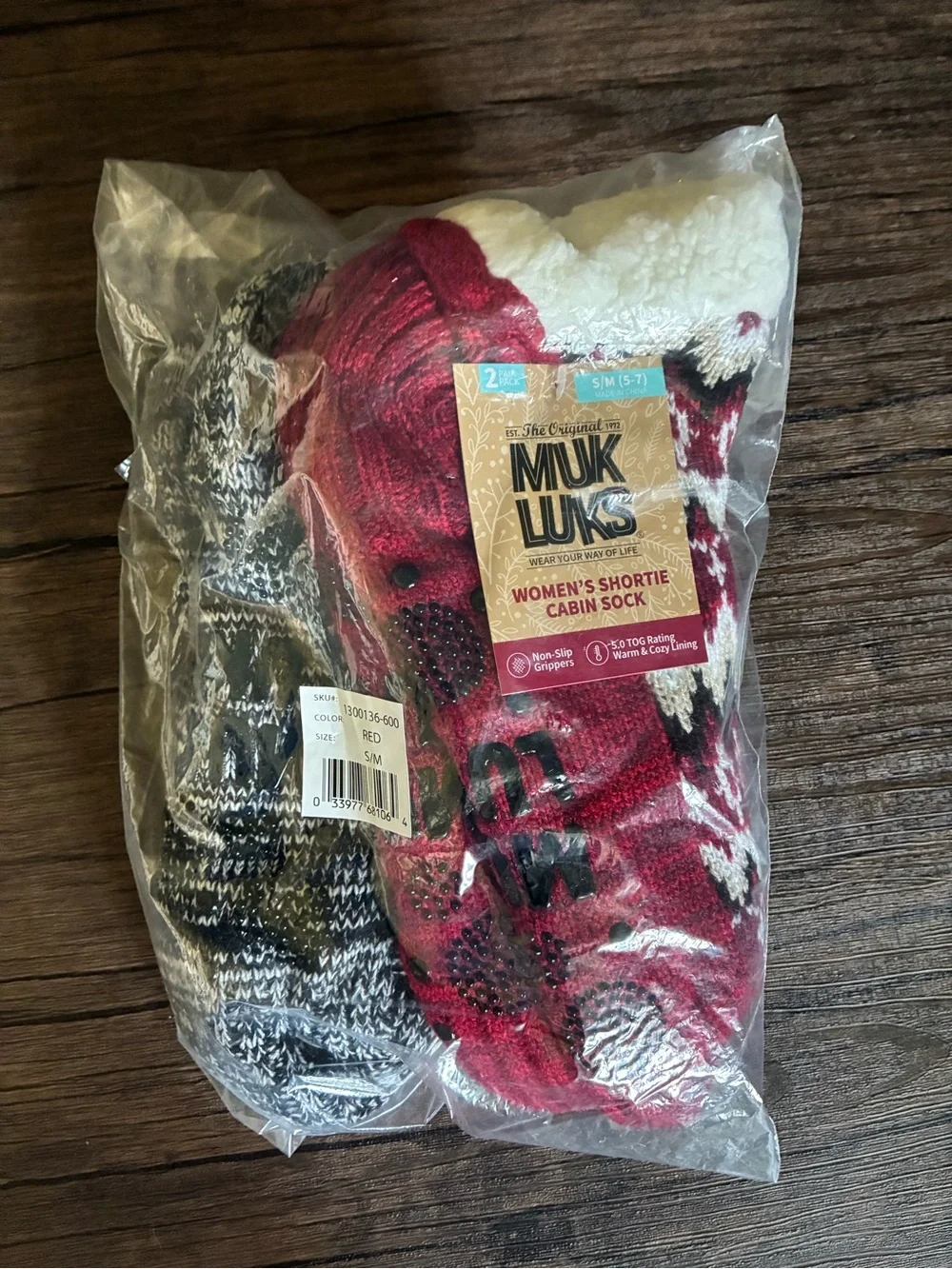 Cozy Fleece-Lined Moccasin Slipper Socks